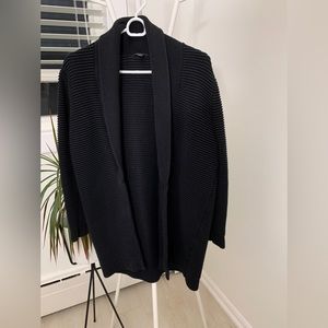 COS THICK HORIZONTAL RIB CARDIGAN